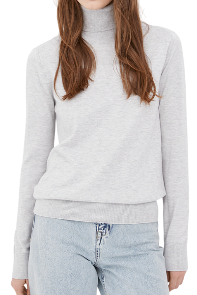 Водолазка прямого кроя женская / Серый / 52