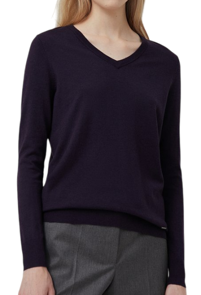 Джемпер прямого кроя женский / Тёмно-синий / 44