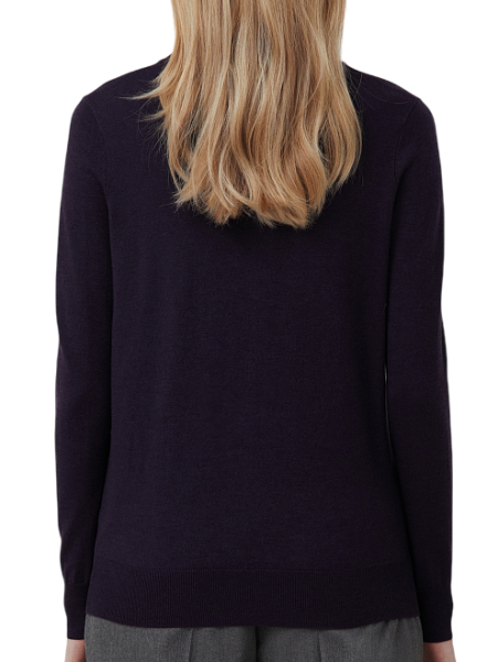 Джемпер прямого кроя женский / Тёмно-синий / 44