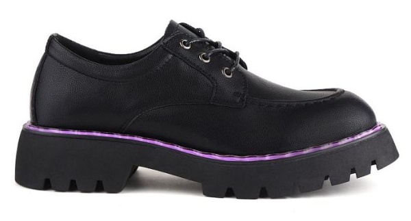 Полуботинки кожаные женские / Черный / 36