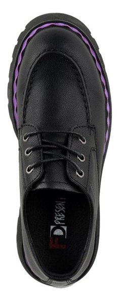 Полуботинки кожаные женские / Черный / 36