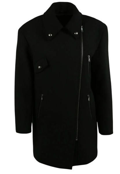 Пальто укороченное женское / Черный / 42