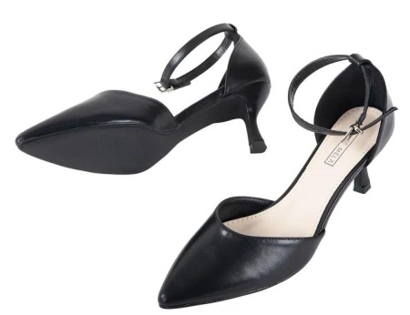 Туфли на каблуке женские / Черный / 36