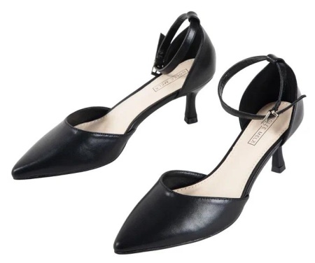 Туфли на каблуке женские / Черный / 36