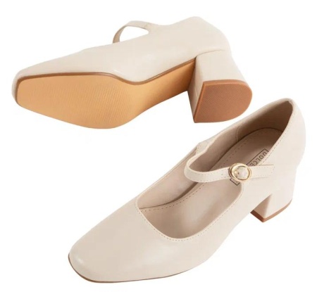 Туфли на каблуке женские / Молочный / 40