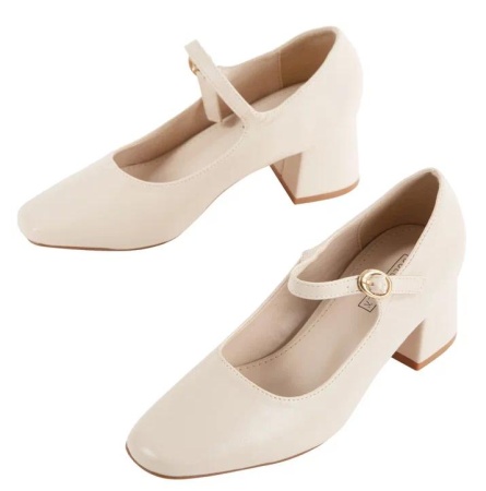 Туфли на каблуке женские / Молочный / 40
