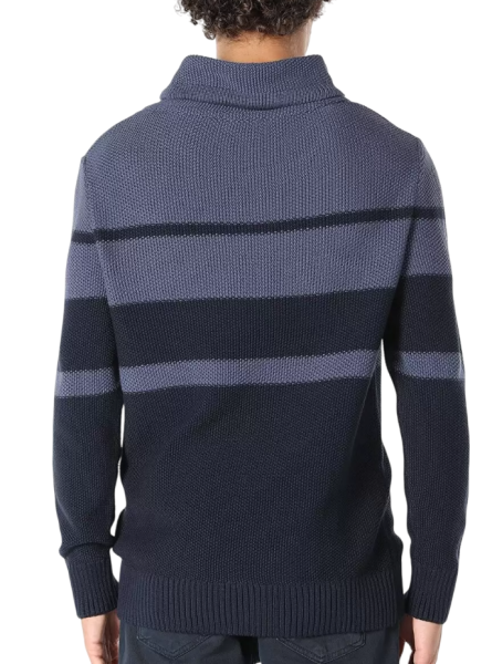 Свитер с принтом мужской / Фиолетовый / 46