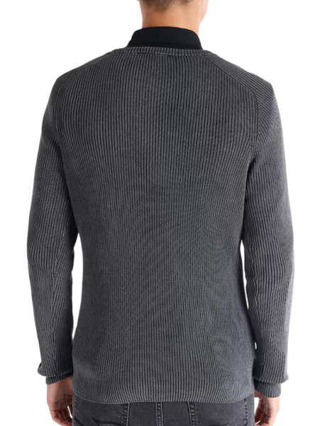 Джемпер хлопковый мужской / Темно-серый / 54