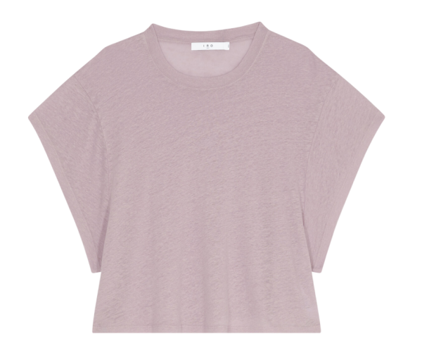 Футболка льняная женская / Розовый / 42