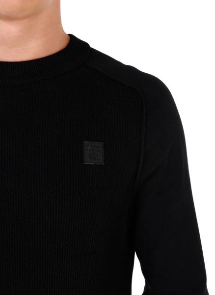Свитер с логотипом мужской / Черный / 46