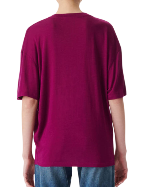 Футболка прямого кроя женская / Розовый / 38