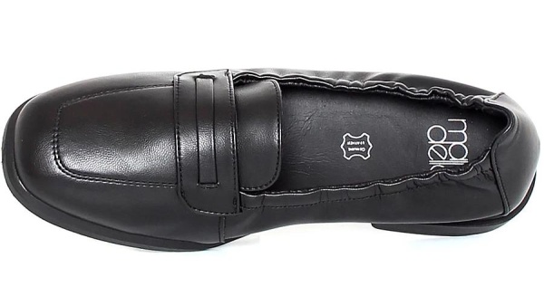 Лоферы из кожи женские / Черный / 39