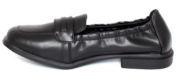 Лоферы из кожи женские / Черный / 39