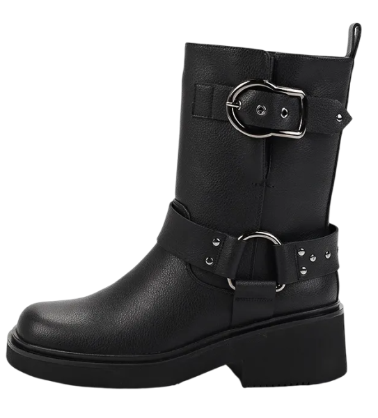 Полусапоги кожаные женские / Черный / 37