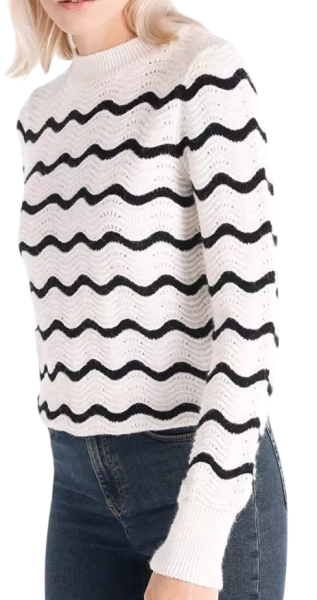 Джемпер с принтом женский / Белый / 44