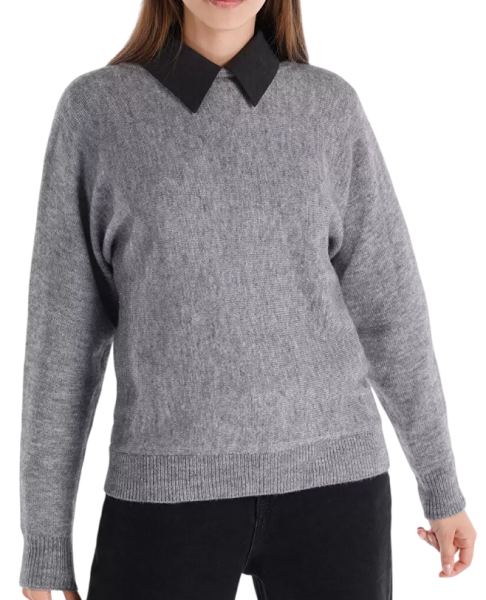 Джемпер свободного кроя женский  / Серый / 46