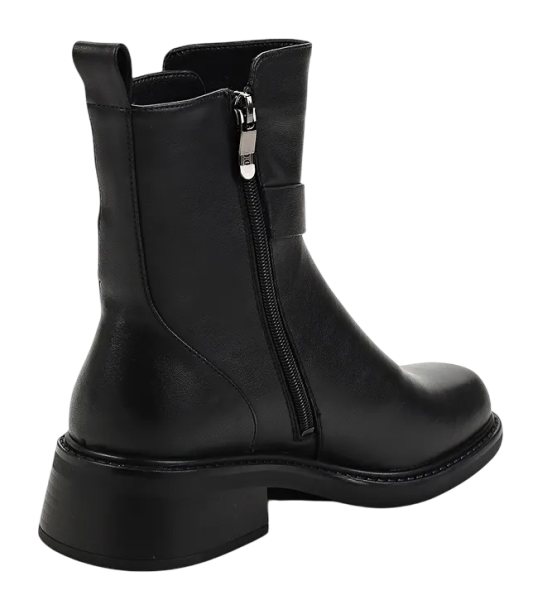 Ботинки кожаные женские / Черный / 37