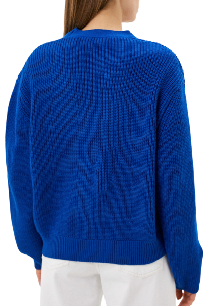 Кардиган свободного кроя женский / Голубой / 42