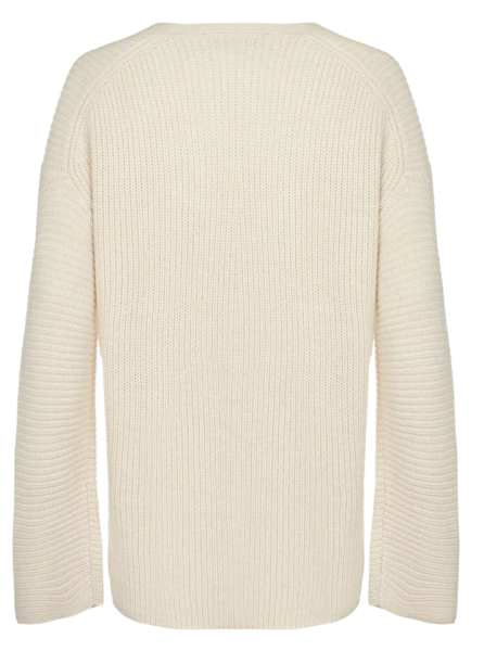 Джемпер свободного кроя женский  / Молочный / 44