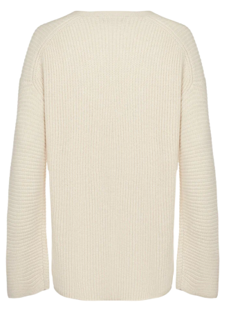 Джемпер свободного кроя женский  / Молочный / 44