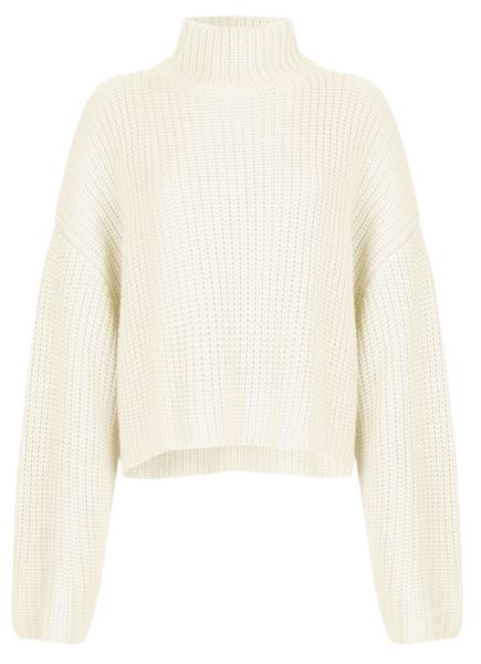 Свитер свободного кроя женский / Молочный / 46