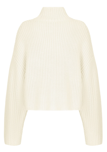 Свитер свободного кроя женский / Молочный / 46