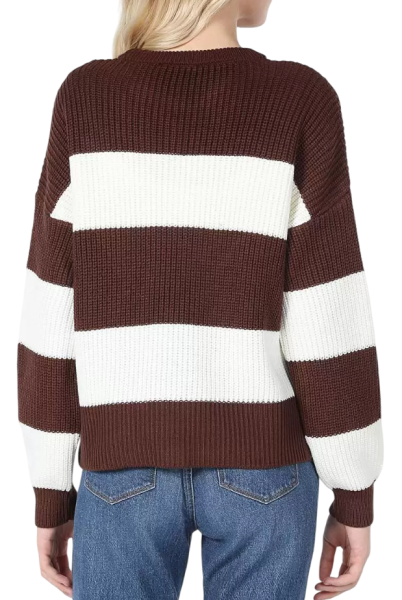 Свитер с принтом женский / Коричневый / 42