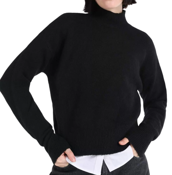 Свитер однотонный женский / Черный / 44