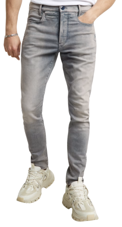 Джинсы скинни мужские / Серый / 44