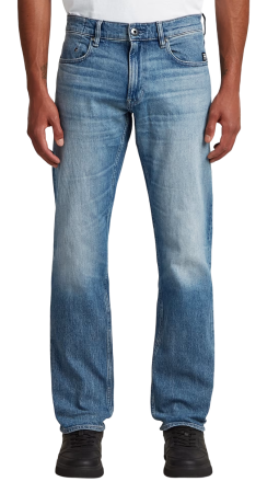 Джинсы прямого кроя мужские / Синий / 48