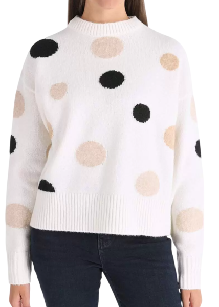 Свитер с принтом женский / Белый / 42