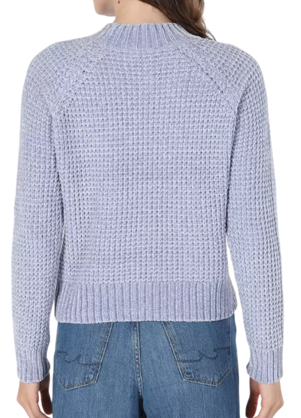 Свитер фактурной вязки женский / Голубой / 42