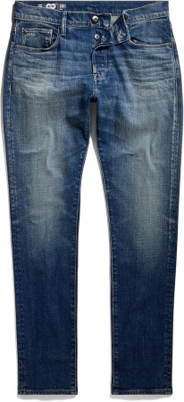 Джинсы зауженные мужские / Тёмно-синий / 48