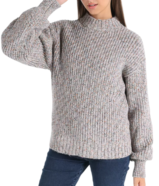 Свитер с принтом женский / Черный / 46