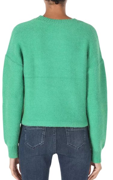 Свитер с принтом женский / Зеленый / 42