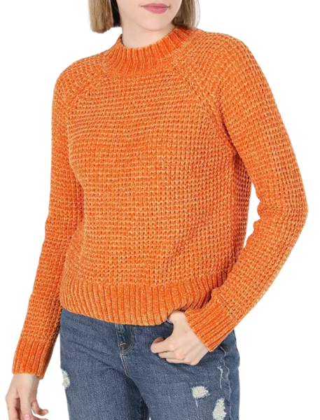 Свитер однотонный женский / Оранжевый / 44