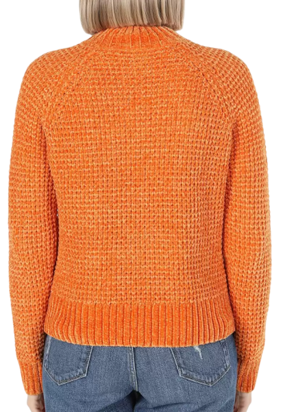 Свитер однотонный женский / Оранжевый / 44