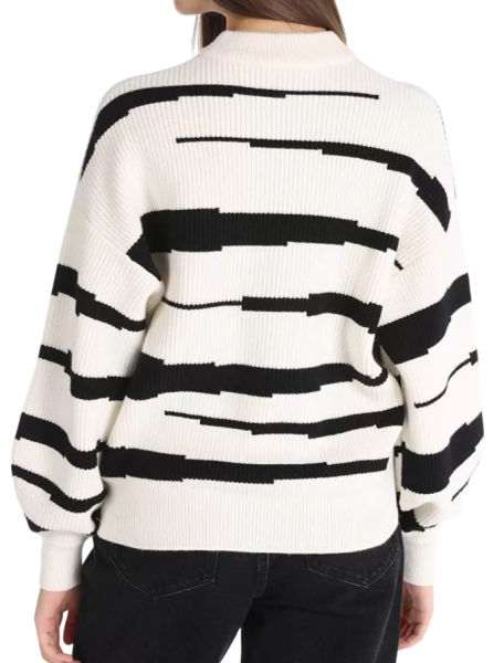 Свитер с принтом женский / Белый / 46