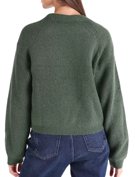 Свитер однотонный женский / Зеленый / 42