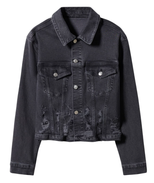 Куртка джинсовая женская / Черный / 42