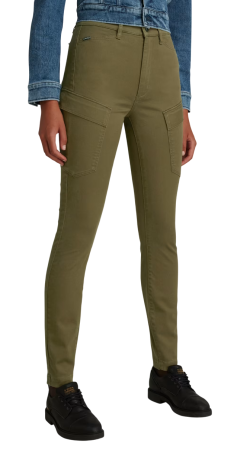 Брюки скинни женские / Зеленый / 38