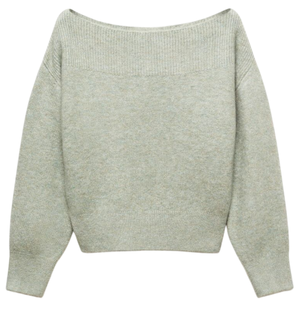 Джемпер трикотажный женский / Зеленый / 42