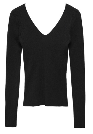 Джемпер однотонный женский / Черный / 52