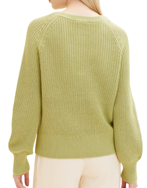 Свитер с рукавом-реглан женский / Зеленый / 46