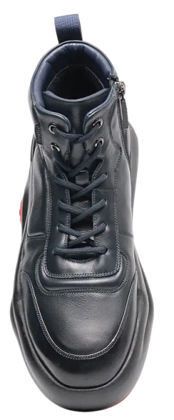 Кроссовки кожаные мужские / Синий / 39