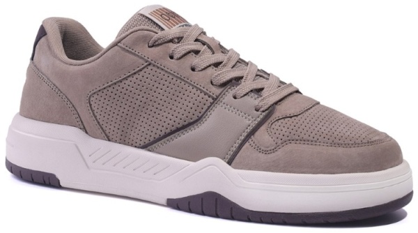 Кроссовки из замши мужские / Бежевый / 43