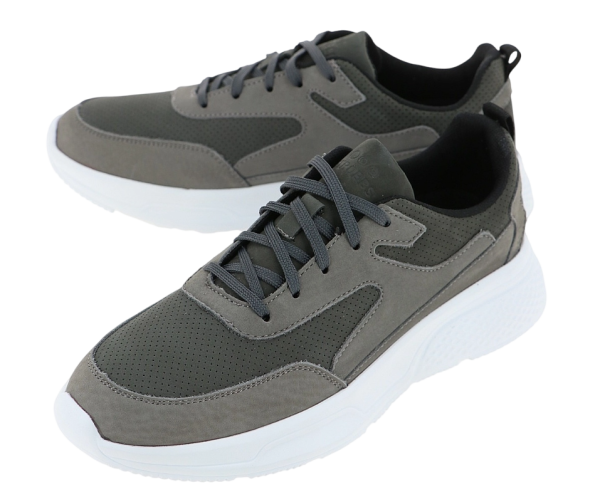 Кроссовки из нубука мужские / Серый / 43