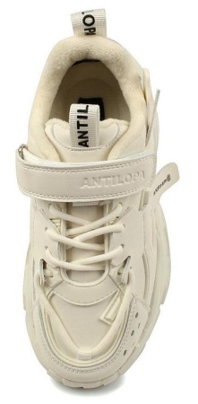 Кроссовки из экокожи для девочки / Белый / 33