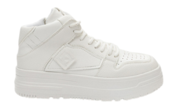 Кроссовки высокие для девочки / Белый / 36