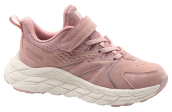 Кроссовки из экокожи для девочки / Розовый / 35